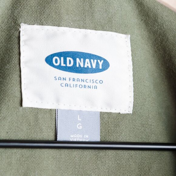 Old Navy Utility Field Jacket Womens Large Hunter Pines Army Green Military - Picture 2 of 10